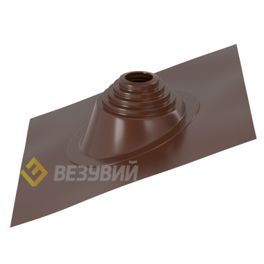 Кровельный проход 'ВЕЗУВИЙ' № 6 (д.150-300мм, 730х600мм) угл, силикон, Коричневый