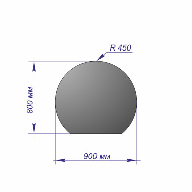 Лист напольный 900*800*1,5 R450 антрацит